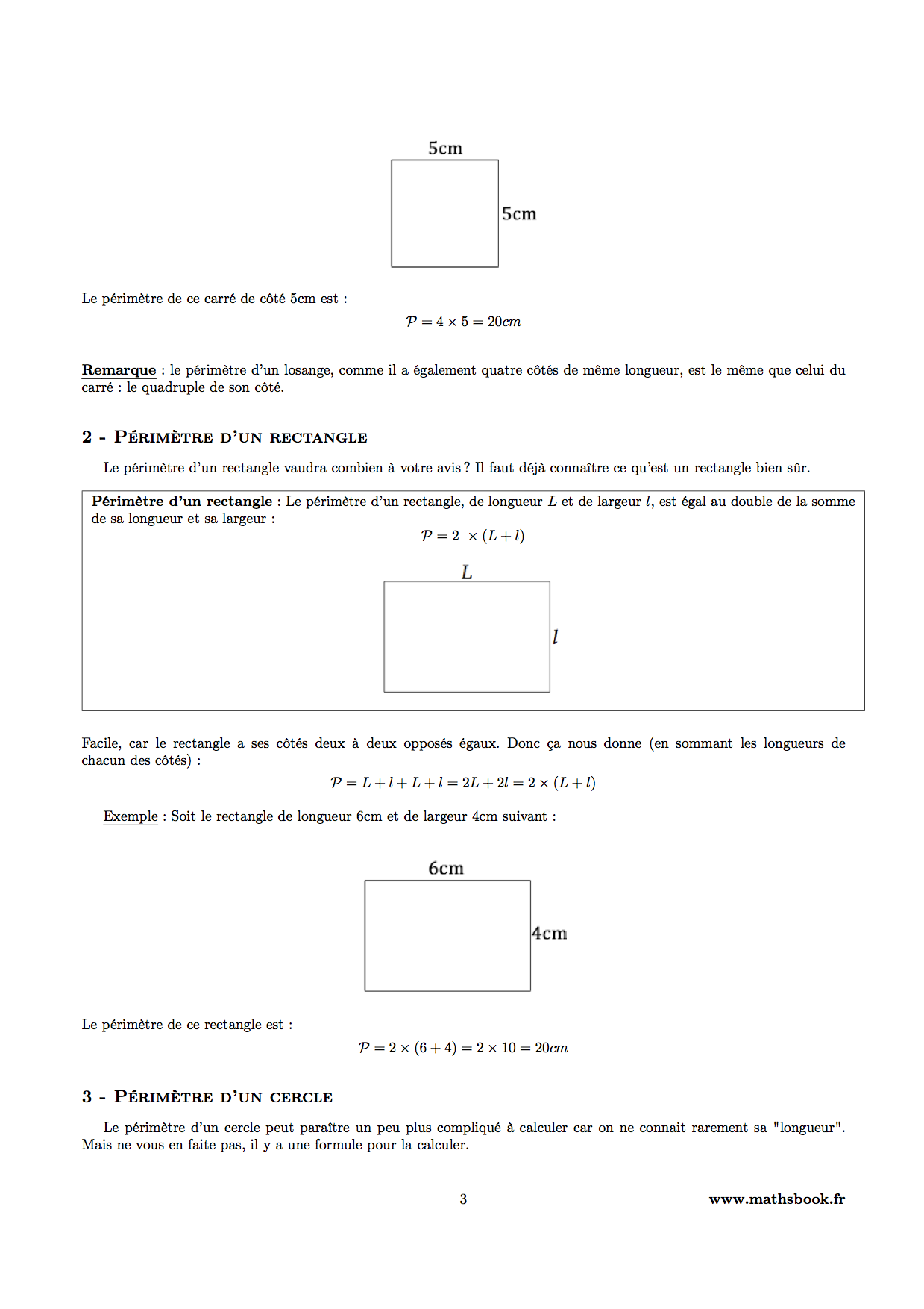 perimetre rectangle